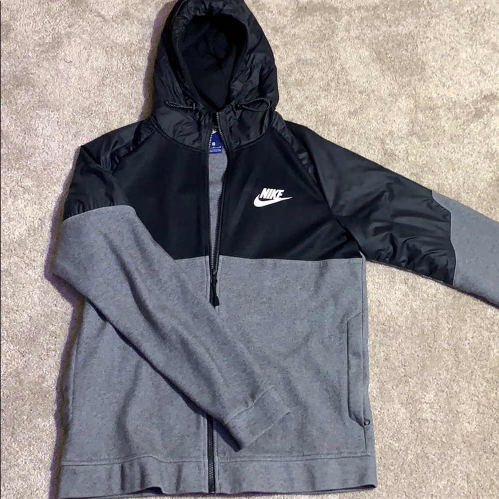 Black and Grey Nike Jacket